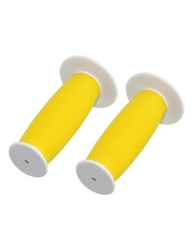 Mushroom Grips 7/8 long 115mm White/yellow.